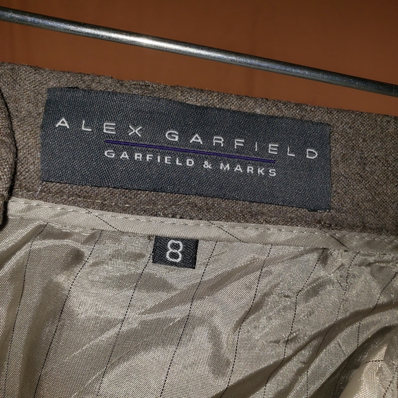 Alex Garfield Elegant Women's Tan Trousers - 8 - Picture 3 of 3